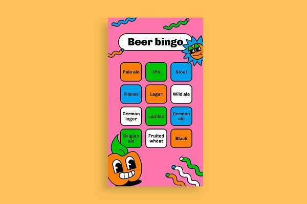 Juego educativo alemán de beer bingo