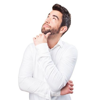 Hombre pensando cómo se utiliza la herramienta Oddsmatcher