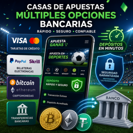 Casas de apuestas con más opciones bancarias